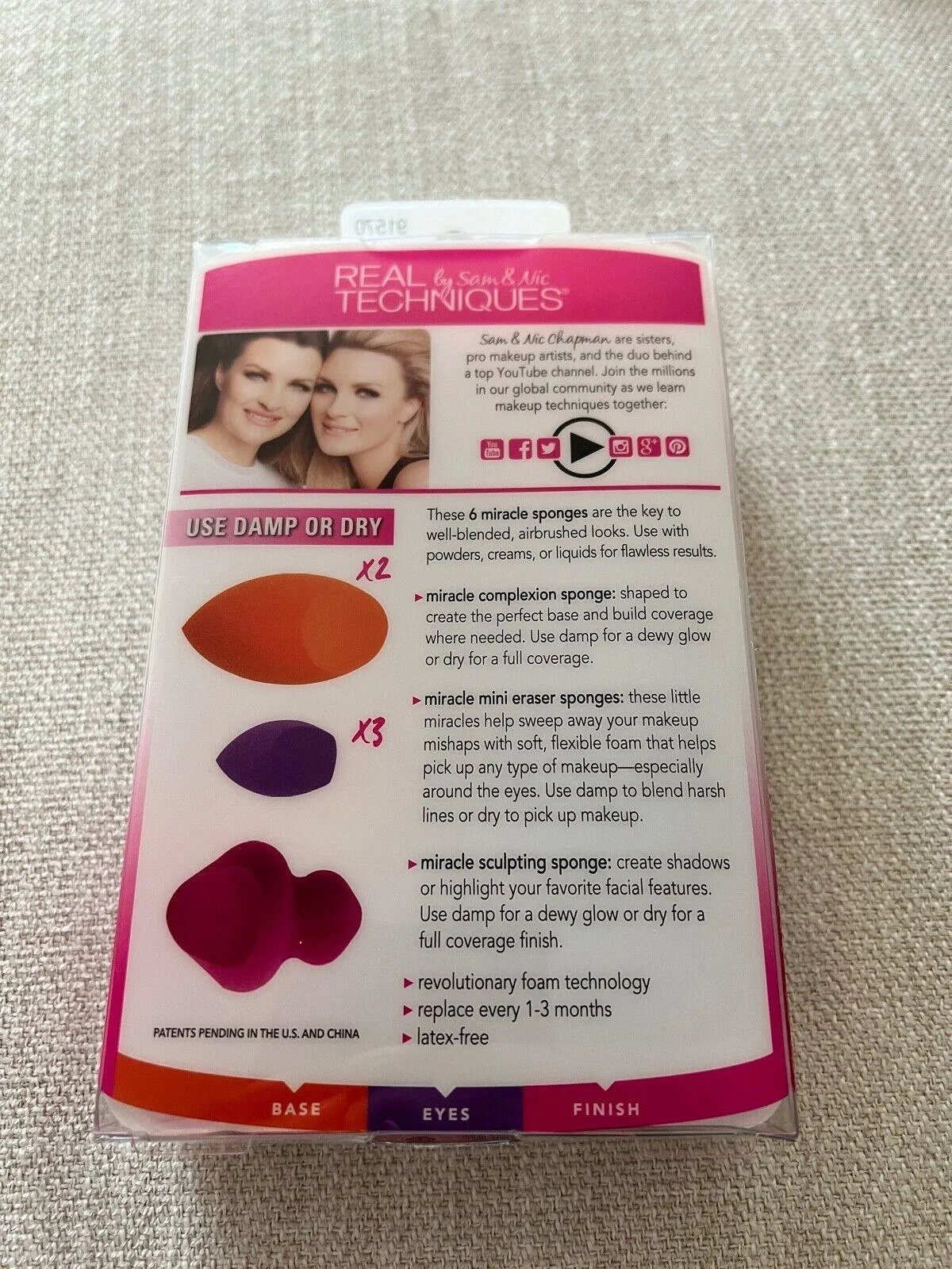 REAL TECHNIQUES - 6 Miracle Sponges