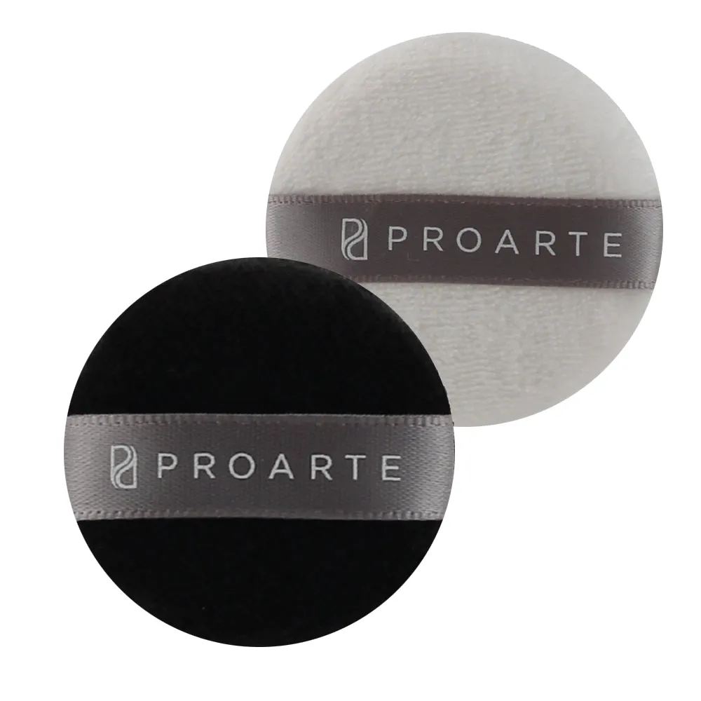 Round Cotton Puff (Pack Of 2 Black & White)