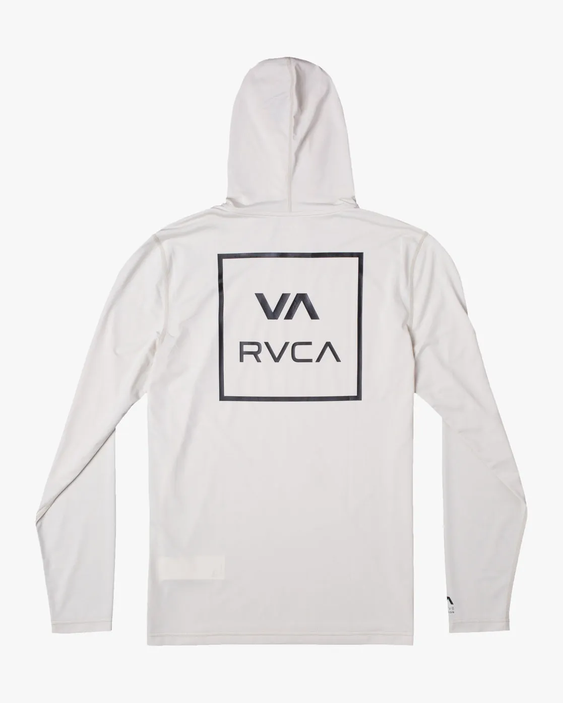 RVCA Long Sleeve Rashguard Hoodie - Silver Bleach