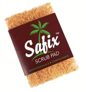 Safix Biodegradable Coconut Fibre Scrub Small Pad x 5 pack