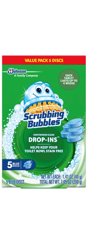 Scrubbing Bubbles Vanish Continuous Clean Drop-Ins Toilet Cleaner, 1.7 Oz