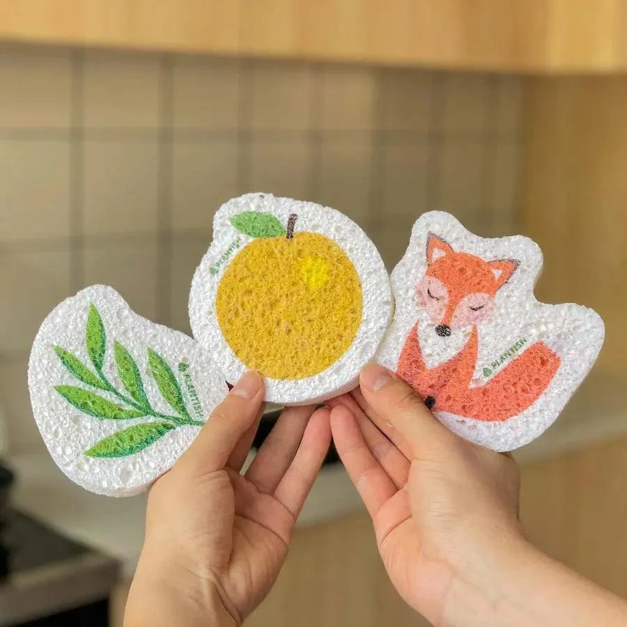 Set of 3 Funky Pop-up Sponges