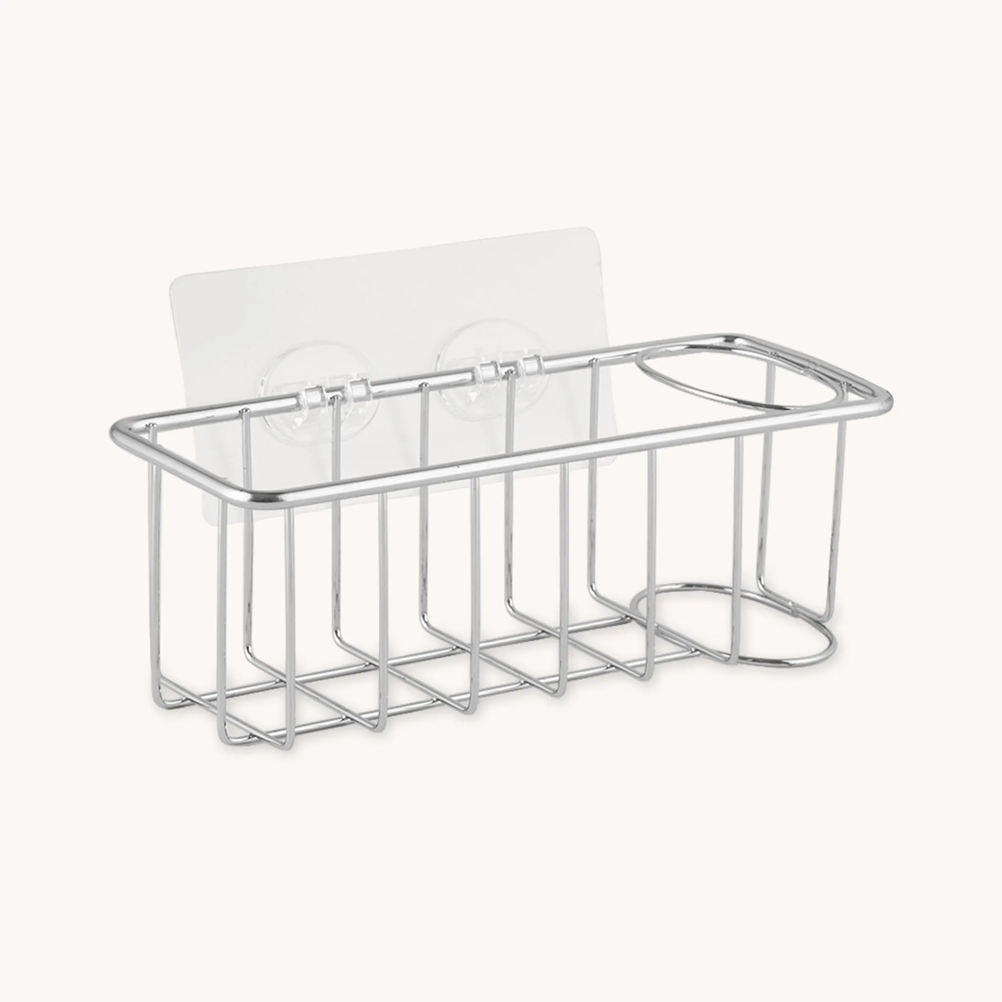 Solid 2-in-1 Stainless Steel Sponge Holder Sink Caddy