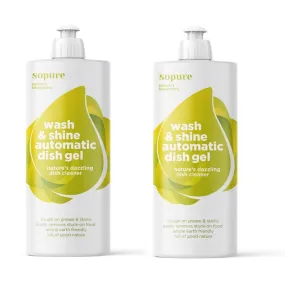 SoPure Wash & Shine Automatic Dish Gel 500ml (2 PACK)