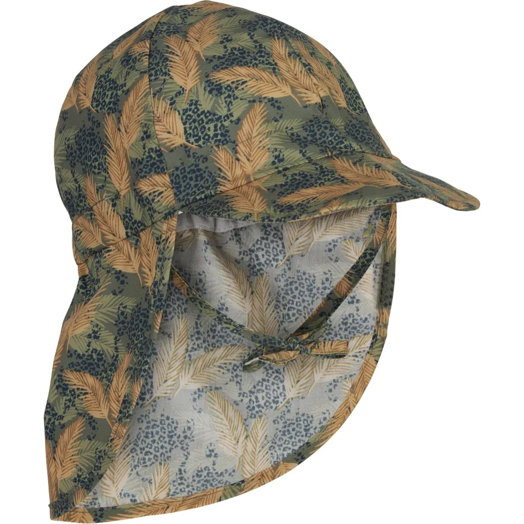 Sun Cap Long Neck (Printed) - Dusty Olive