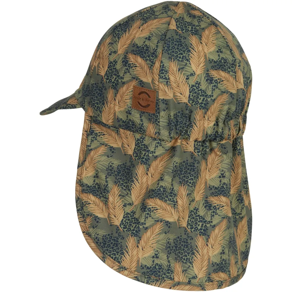 Sun Cap Long Neck (Printed) - Dusty Olive