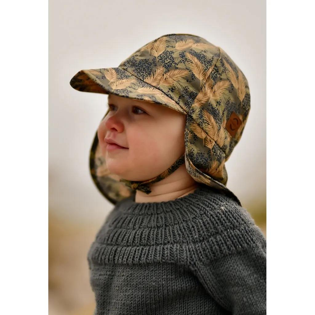 Sun Cap Long Neck (Printed) - Dusty Olive