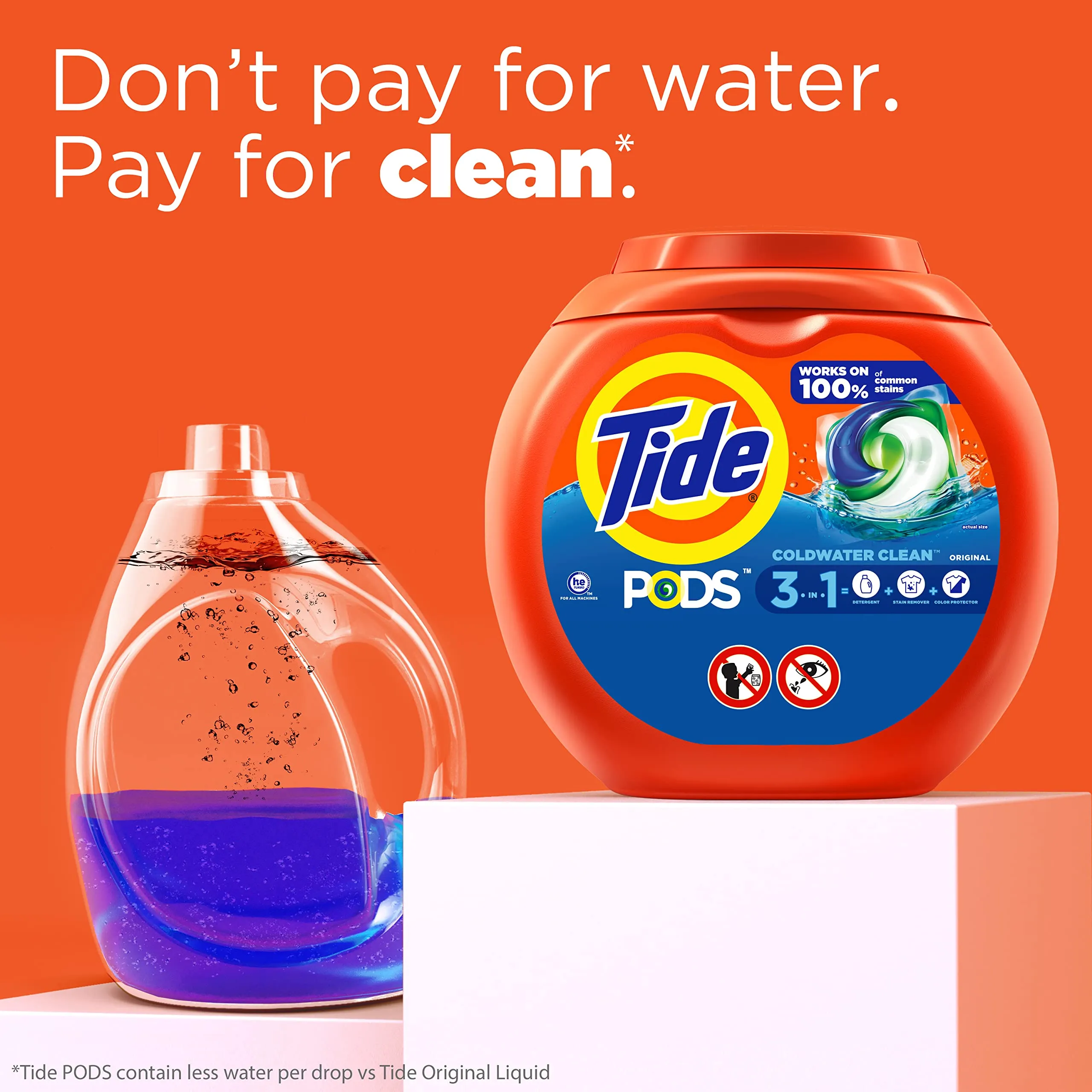 Tide Pods Original Scent He Turbo Laundry Detergent Pacs 81 - Load Tub