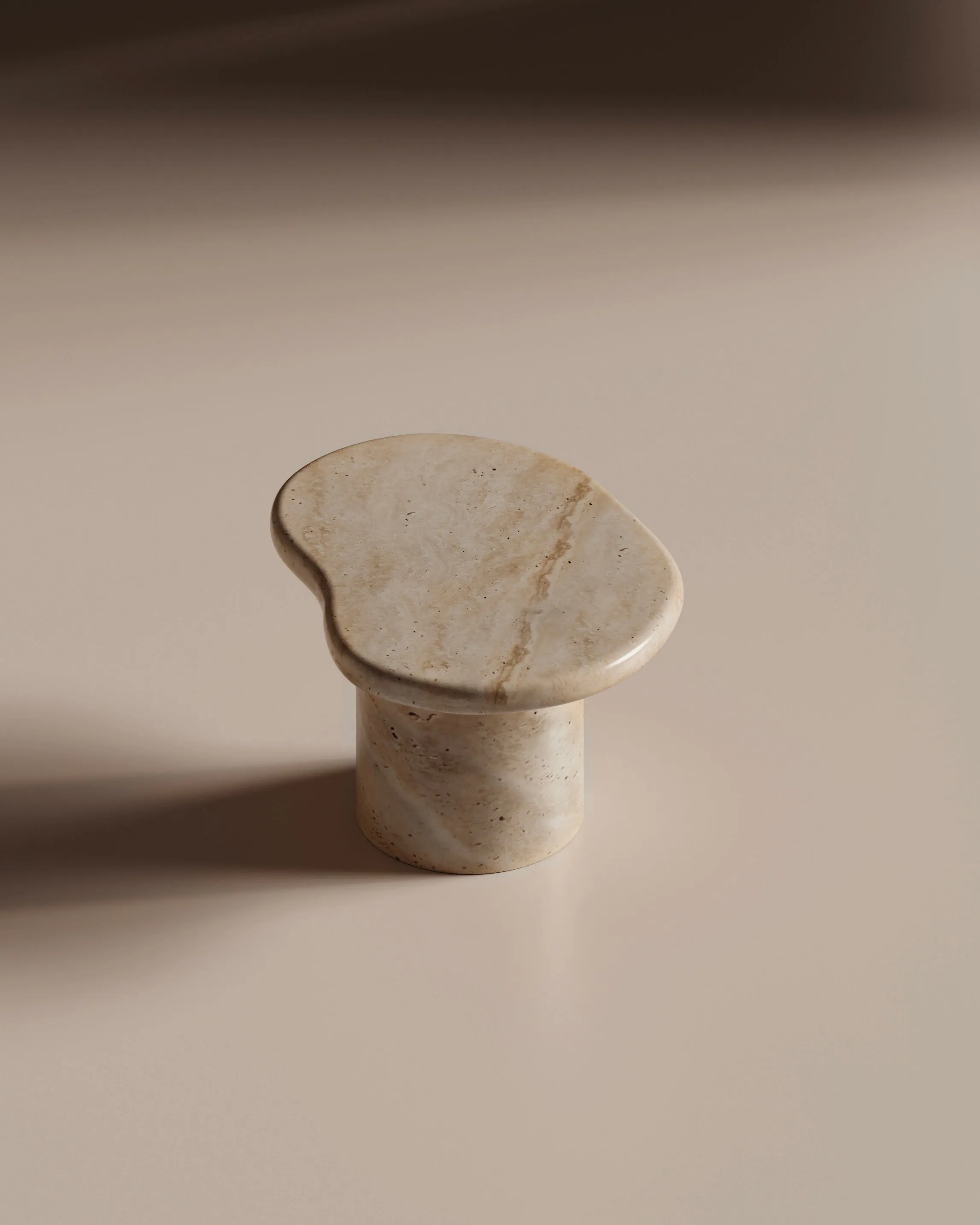 Tuscani Travertine Side Table