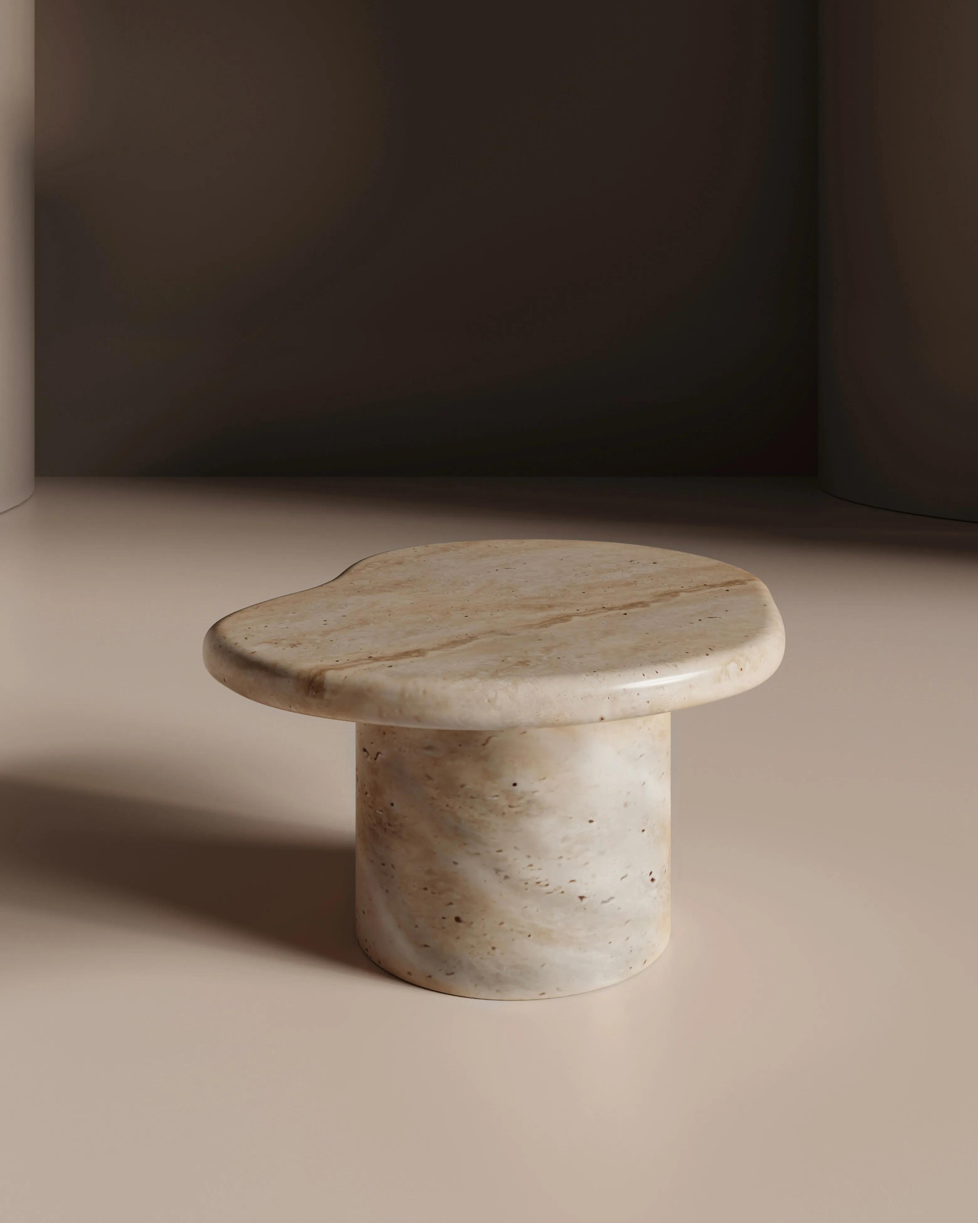 Tuscani Travertine Side Table