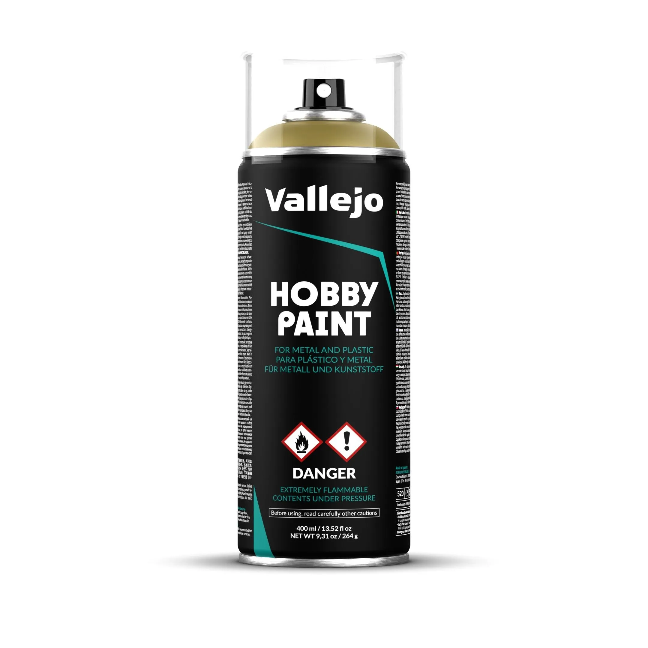 Vallejo Aerosol Spray Primer - Panzer Yellow 400ml