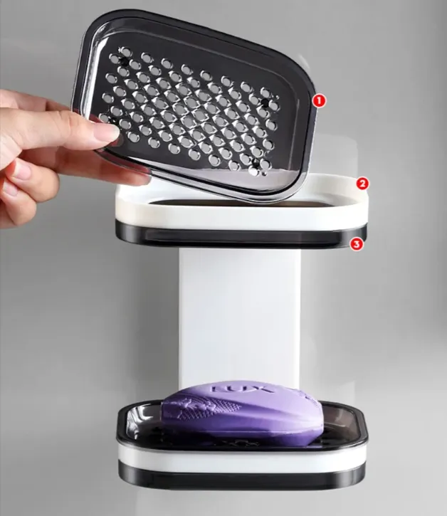 Wall Mounted Bar Soap Rack With Self-Draining Design Ba-462