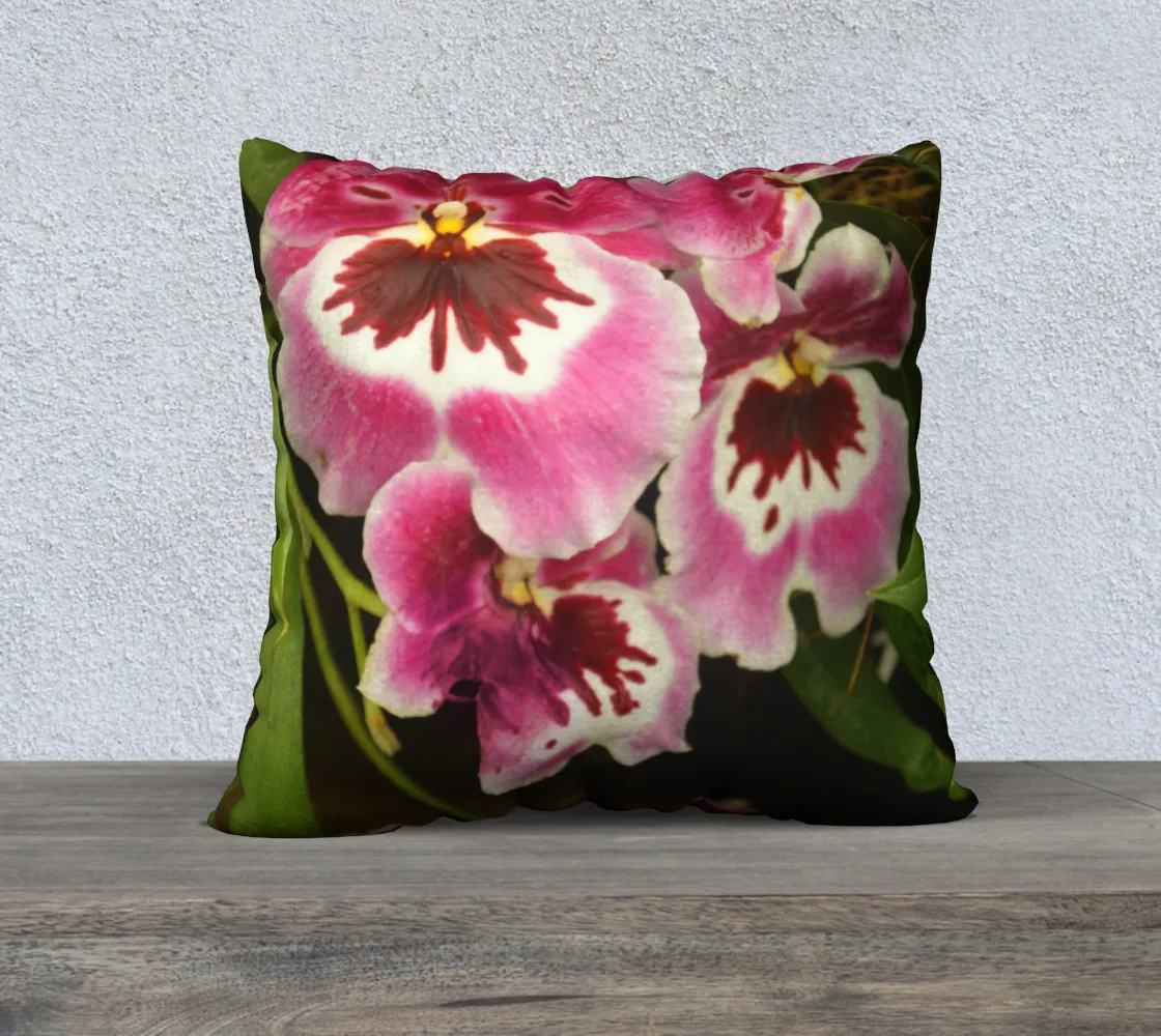 Wild Pink Orchid - 22"x22"