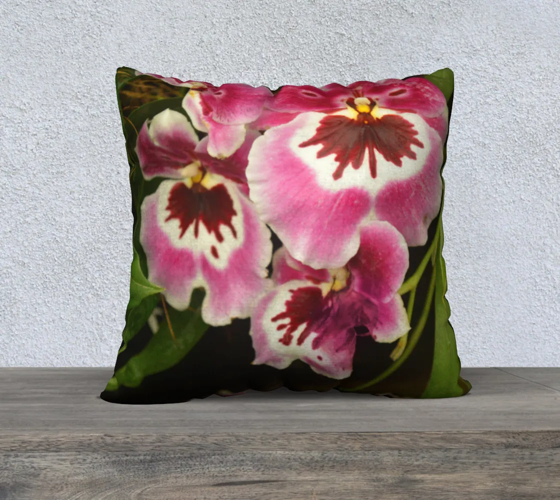 Wild Pink Orchid - 22"x22"