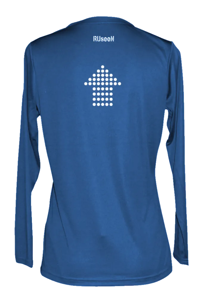 Women's Reflective Long Sleeve Shirt - Dotted Arrows