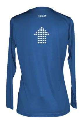 Women's Reflective Long Sleeve Shirt - Dotted Arrows